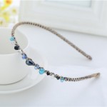 Bentita / coronita pentru par cu cristale BP004 Albastru Bentita / coronita pentru par cu cristale BP004 Albastru